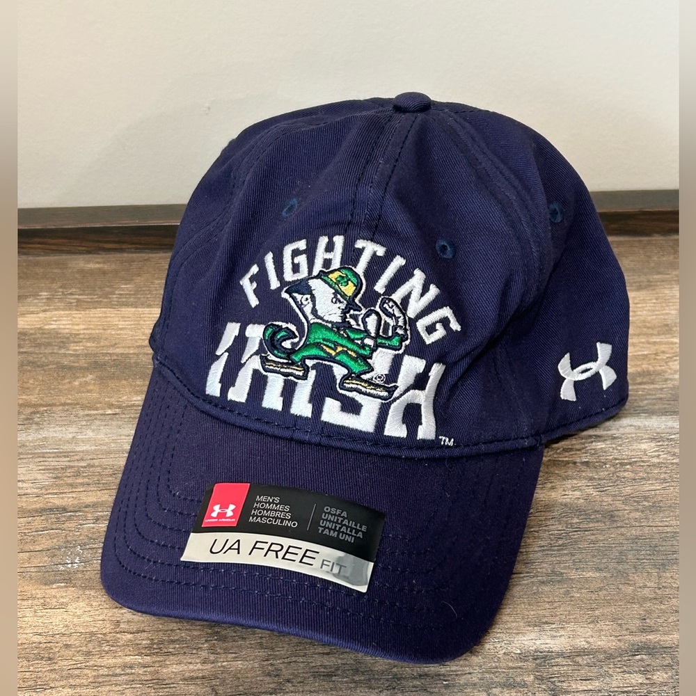 Under Armour UA Free Adjustable Notre Dame Fighting Irish Hat/Cap NEW RARE